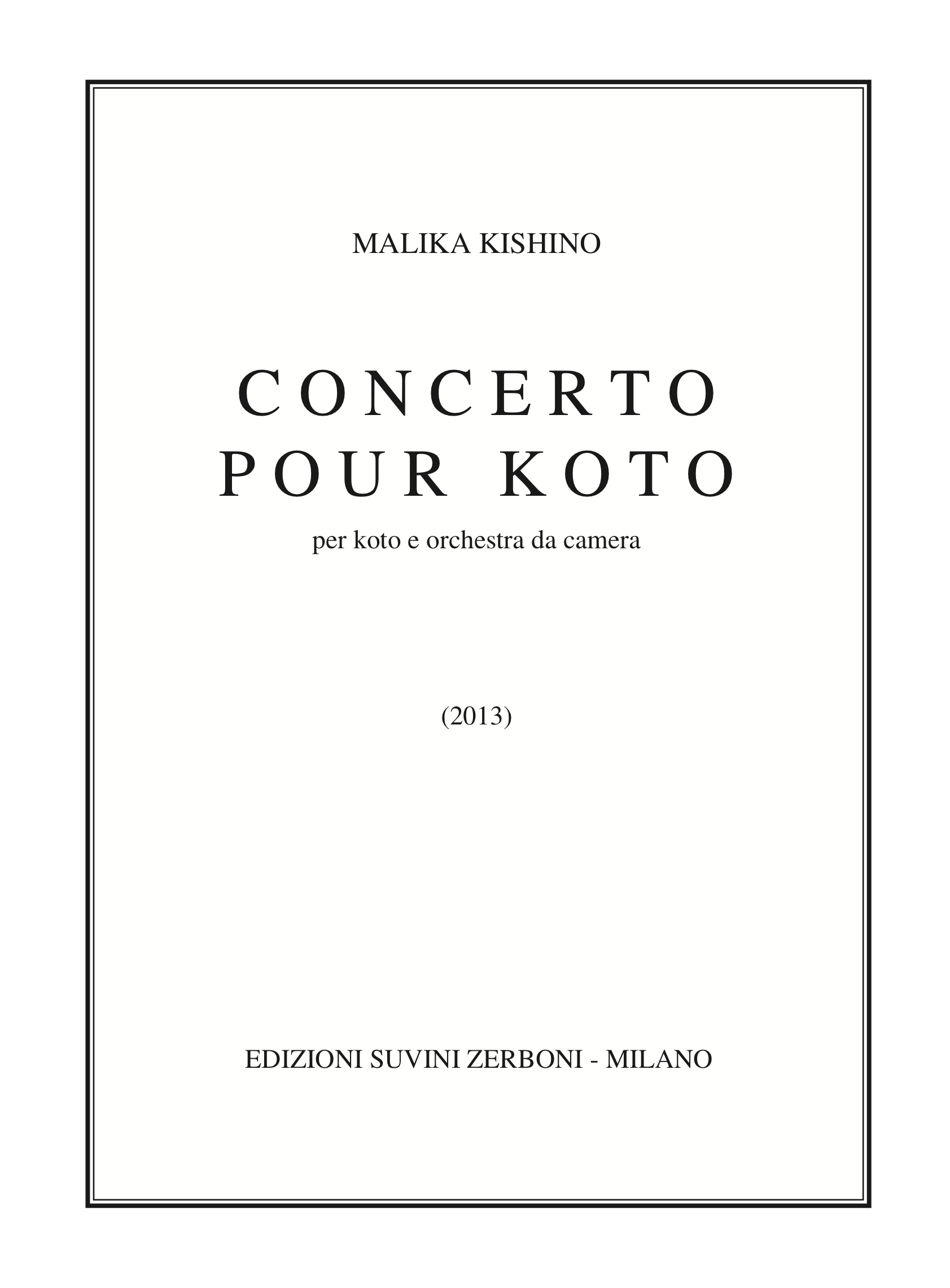 Concerto pour koto_Kishino 1